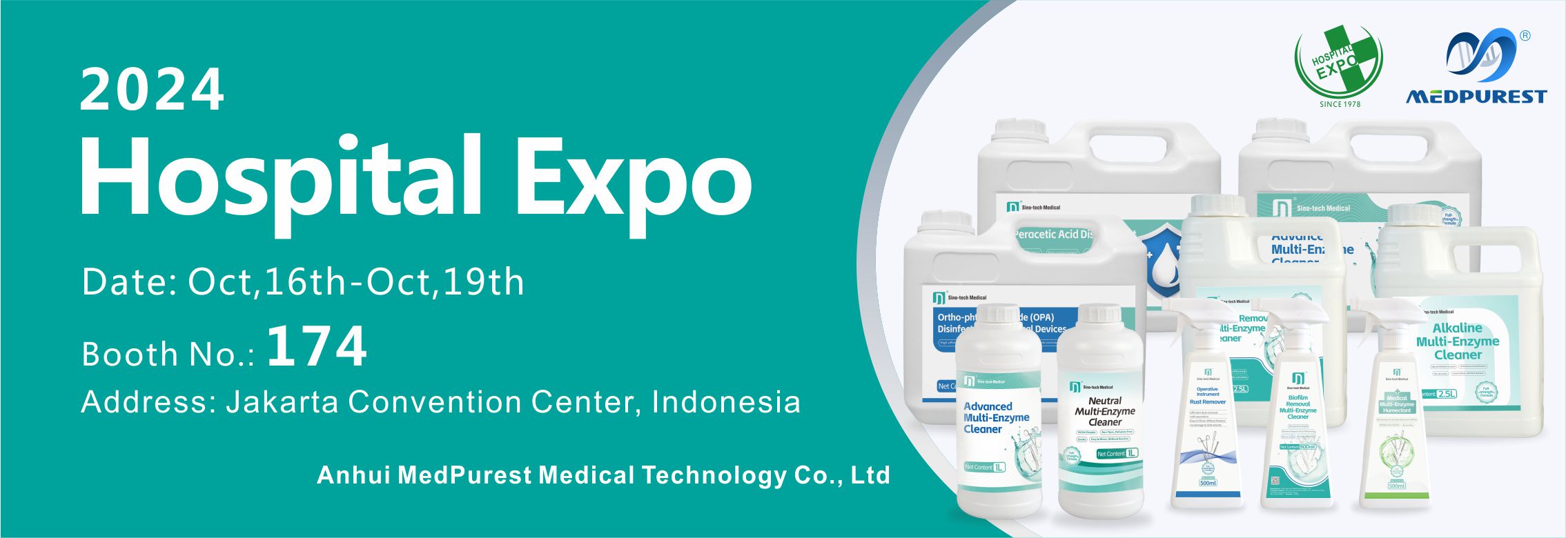 ¡MedPurest lo invita a reunirse en la 36a Exposición farmacéutica del laboratorio de suministros médicos hospitalarios internacionales de Indonesia en 2024!